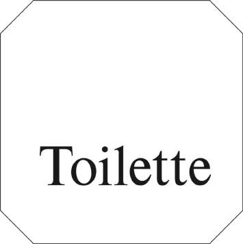 Typ Jota 125 x 125 mm Toilette