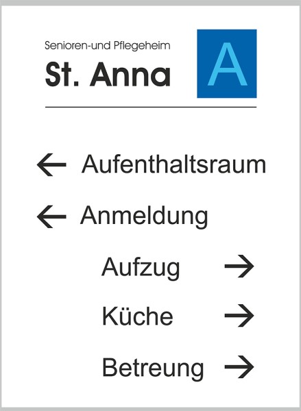 Türschild GlasFix 297 x 420 mm (BxH) A3 hoch