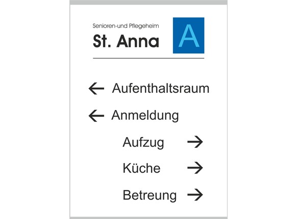 Türschild NIRO.esg 299,5 x 425,5 mm, A3 hoch