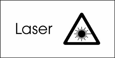 Typ Beta 135 x 68 mm Laser Logo schwarz