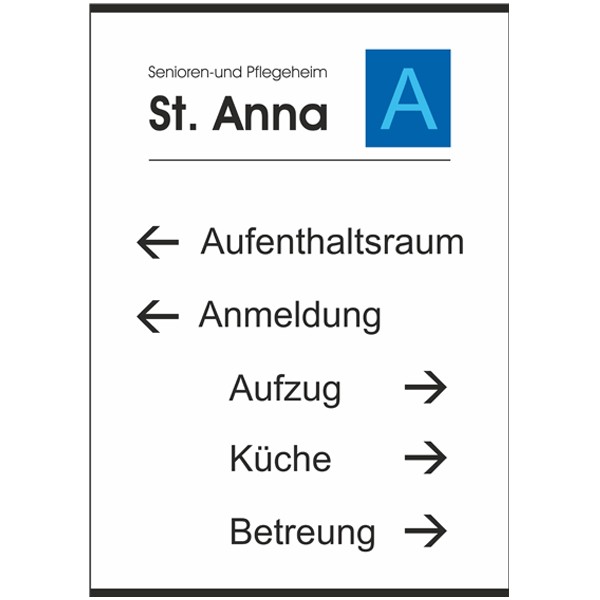 Türschild SlideFix Black 297 x 420 mm (BxH) A3 hoch