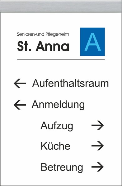 Türschild TwinAlu 297 x 455 mm (BxH) A3 hoch